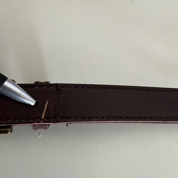 Lauren Ralph Lauren Equestrian Genuine Leather Womens Belt XL